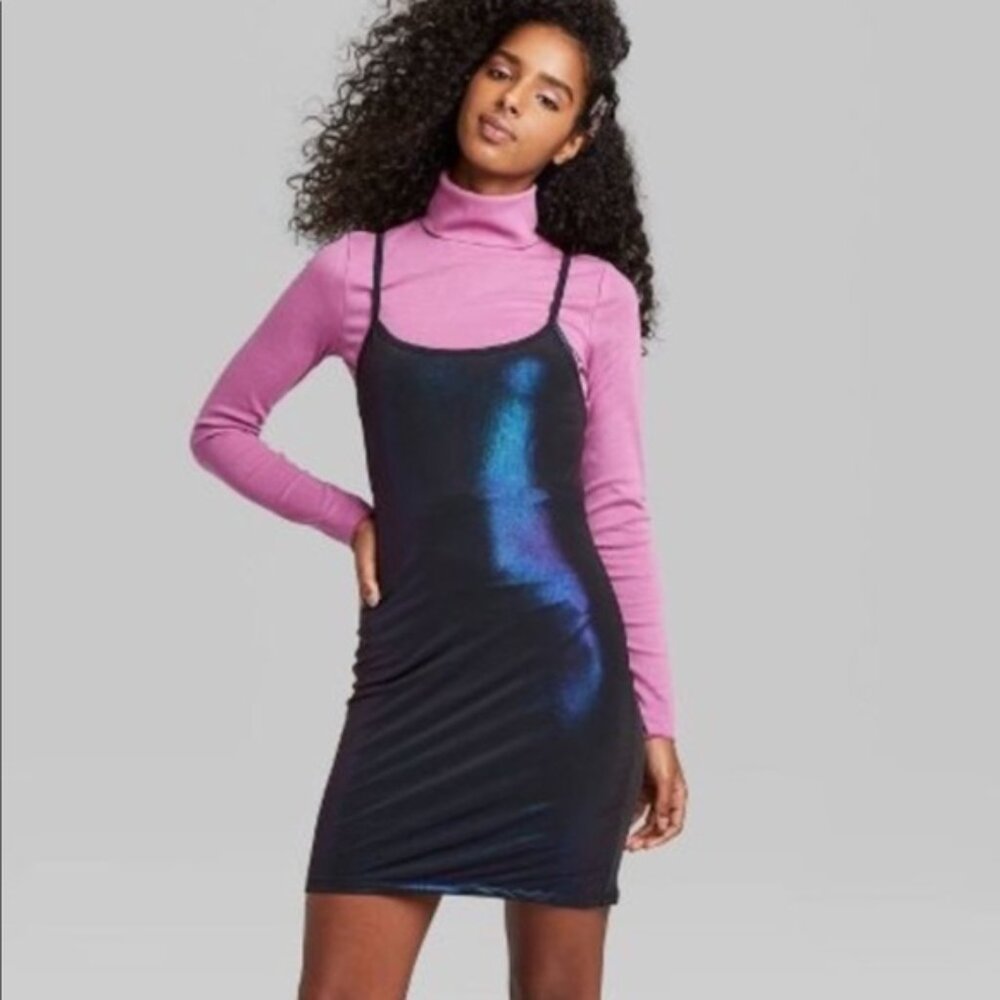 Wild Fable Iridescent Bodycon Dress - Picture 2 of 10